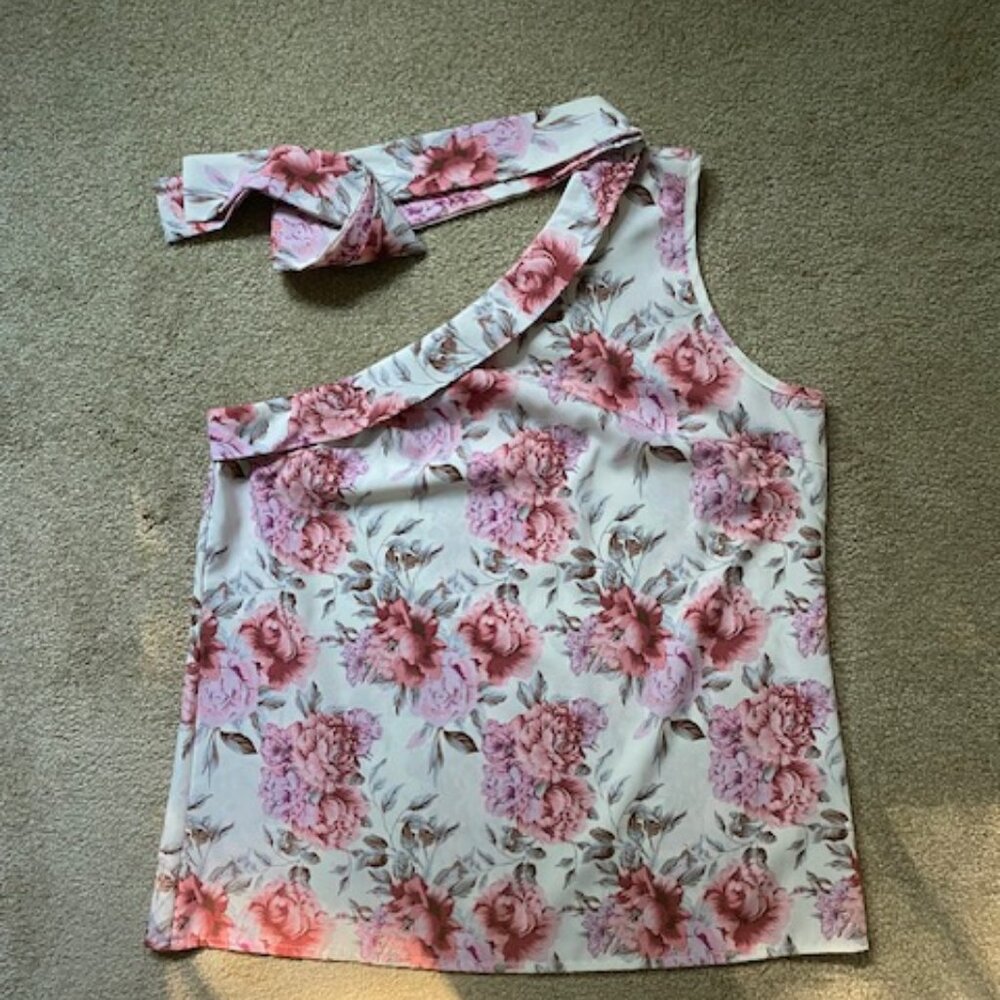 Shein One Shoulder Blouse - Picture 3 of 4